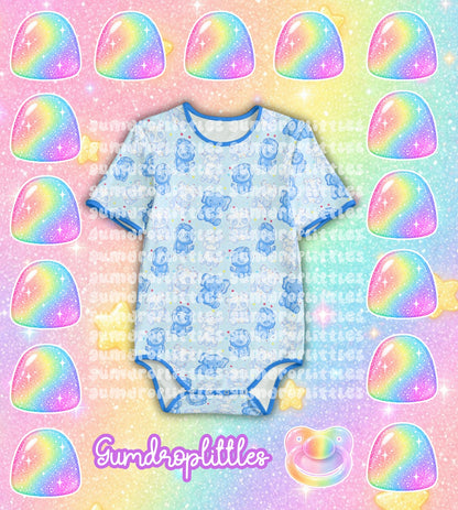 Blue Icing Crackers Onesie