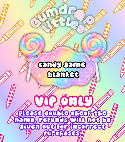 Candy Game Flannel blanket