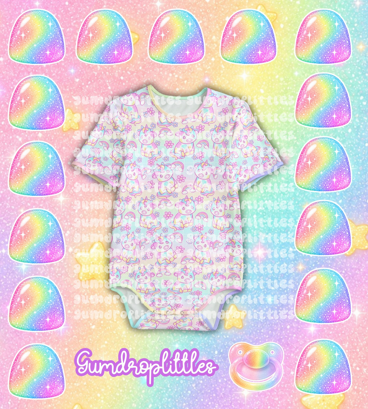 ABDL Unicorn Cow Onesie