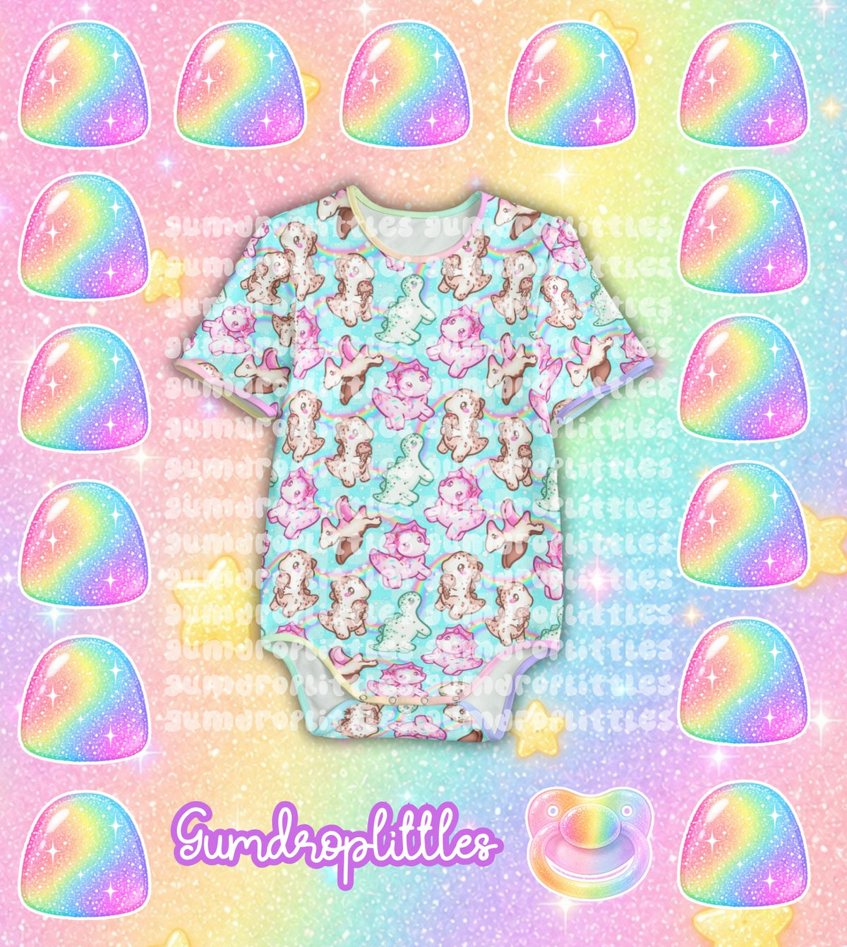 Ice Cream Dinos Onesie