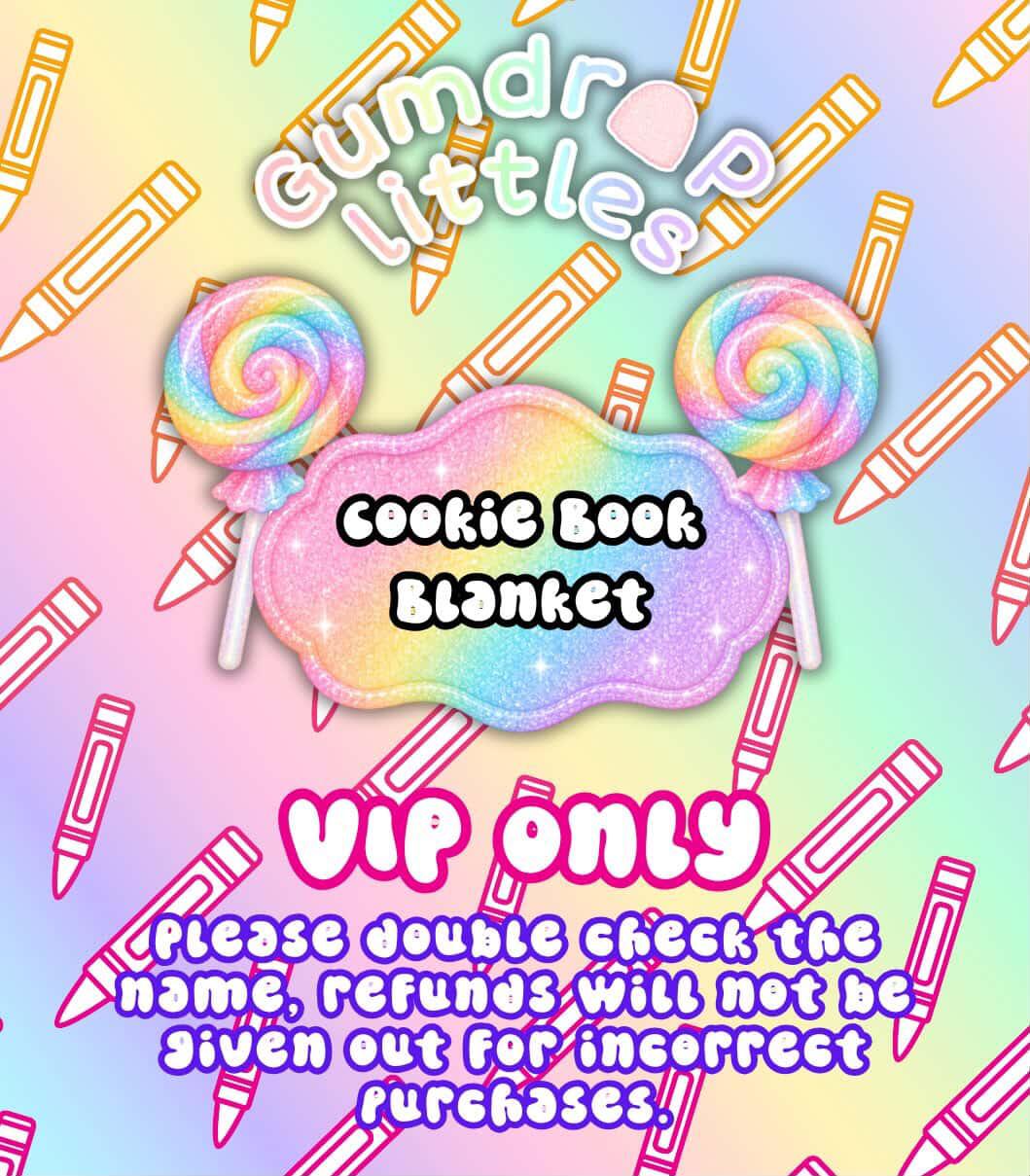 Cookie Book Flannel Blanket